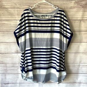 Navy/White Striped top